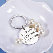 Load image into Gallery viewer, Funny Keychain Gifts for Men Valentines Day Gifts for Him Her Husband Boyfriend Couples Gifts for Anniversary Birthday Wedding Gift for Groom Fiance You Have My Heart Present Him Her Girlfriend Wife
