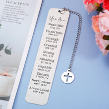 Load image into Gallery viewer, Inspirational Religious Bookmarks for Women, Christian Bible Verse Bookmark for Girls Daughter Book Lovers Birthday Christmas Bookmarks Gift for Friend Female Bookworm Church Bulk Gift