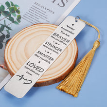 Load image into Gallery viewer, Best Friend Gifts for Women Inspirational Bookmark Christmas Stocking Stuffers for Kids Men Women Daughter Son Gifts from Mom Dad for Birthday Graduation Gifts for Girls Book Lover Breast Cancer Gifts