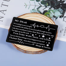 Load image into Gallery viewer, Boyfriend Girlfriend Wallet Card Insert Gifts for Him Her Husband Anniversary Birthday Valentine Card Gifts from Wife I Love You gifts for Men Wedding Engagement Christmas Gifts for Fiance Groom Bride