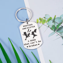 Load image into Gallery viewer, Brother Gifts from Sister Funny Sister and Brother Keychain Birthday Christmas Gift for Sister from Brother Big Sister Little Sister Gifts Valentine's Day Present Big Brother Little Brother in Law