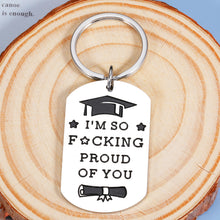 Load image into Gallery viewer, 2022 Graduation Gift Back to School Inspirational Keychain Gift for Son Daughter from Mom Dad Class of 2022 Gifts for Senior High School College Medical Student Grad Gift for Boy Girl Women Men