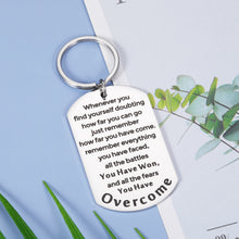 Load image into Gallery viewer, Recovery Gifts for Women Men After Surgery Addiction Inspirational Keychain Gifts for Cancer Survivor Warrior Fighter Sympathy Gift Stay Strong Gift Sobriety Gift for alcoholics AA Gift Stress Relief