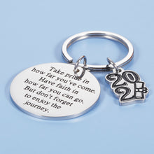Load image into Gallery viewer, Inspirational Birthday Graduation Gifts Class 2021 Senior Students Keychain for Him Her Masters Nurse Students from College Medical High School Women Men Christmas Gifts to Daughter Son from Dad Mom