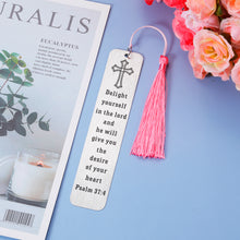 Load image into Gallery viewer, Baptism Gifts for Women Men Bible Verse Bookmark Inspirational Christian Gifts for Goddaughter Godson Godchild Adult First Communion Christening Catholic Gifts Religious Gifts for Friends Sister