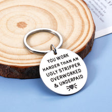 Load image into Gallery viewer, Funny Coworker Gift Keychain for Women Men Office Going Away Leaving Farewell Good Bye Gifts for Colleagues Boss Friends Retirement Promotion Thank You Appreciation Gifts for Him Her Labor Day