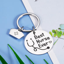 Load image into Gallery viewer, Inspirational Nurse Gift for Women Nurse Appreciation Keychain Gifts for RN Nurses Practitioner Pendant Thank You Charm for Nursing School Student Graduation Birthday Christmas Nurse’s Day Gift Female