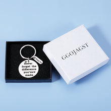 Load image into Gallery viewer, Thank You Retirement Gifts for Women Men Teacher Coach Boss Going Away Leaving Appreciation Farewell Goodbye Gifts for Coworker Friend Never Forget The Difference You've Made Keychain Christmas