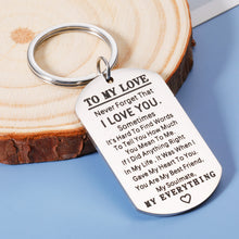 Load image into Gallery viewer, Keychain Gifts for Girlfriend Boyfriend for Her Him Cute Anniversay Gifts for Husband from Wife Christams Birthday Valentines Day Keychain for Women Men Best Friend I Love You Wedding