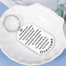 Load image into Gallery viewer, Recovery Gifts for Women Men After Surgery Addiction Inspirational Keychain Gifts for Cancer Survivor Warrior Fighter Sympathy Gift Stay Strong Gift Sobriety Gift for alcoholics AA Gift Stress Relief