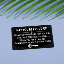 Load image into Gallery viewer, Employee Appreciation Gift Coworkers Boss Colleagues Wallet Insert Card Gifts Leaving Going Away Farewell Goodbye Retirement Thank You Gifts Work Office Staff Holiday Christmas Gifts Women Men