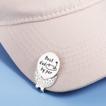 Load image into Gallery viewer, Golf Ball Markers Fathers Day Dad Gifts from Daughter Father Gifts Golf Ball Markers with Hat Clips Value Sets for Men Women Golfer, Removable Attaches Easily to Golf Cap Premium Gifts Silver