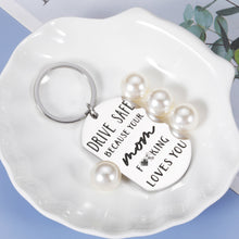 Load image into Gallery viewer, Funny Birthday Gift for Son Daughter from Mom Drive Safe Keychain Gift for New Driver Valentines Day Christmas Gifts for Boy Girl Stocking Stuffers for kids Men Women Graduation Gag Gifts for Him Her