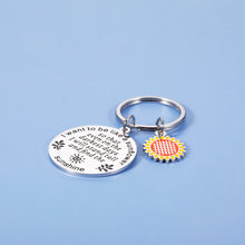 Load image into Gallery viewer, Sunflower Keychain Gifts for Women Her Best Friend Daughter Inspirational Spiritual Charm Key Chain Birthday Christmas Graduation Floral Gifts for Sister Teen Girls Sunflower Jewelry Accessories