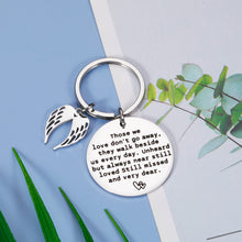 Load image into Gallery viewer, Sympathy Gift, Memorial Keychain Gifts for Loss of Loved one, Bereavement Gift for Loss of Father Mother Husband, in Memory of Daughter Son Condolence Remembrance Gifts Those We Love Don't Go Away