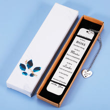 Load image into Gallery viewer, Boss Day Gift for Women Men Boss Supervisor Leader Retirement Leaving Away Goodbye Bookmark Gift Boss Lady Manager Goodbye Farewell Appreciation Thank You Gift Christmas Birthday Present for Him Her