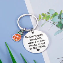 Load image into Gallery viewer, Inspirational Birthday Gifts Pineapple Keychain Gifts for Teen Girls Women Valentine Day Gifts for Her Best Friends BFF Christmas Motivational Gifts for Daughter Sister Come of Age Friendship Present