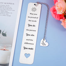 Load image into Gallery viewer, Inspirational Christian Gifts for Women Bible Verse with Chain Bookmark for Girls Daughter Book Lovers Birthday Christmas Stocking Stuffer for Female Friend Sister Baptism Religious Church Bulk Gifts