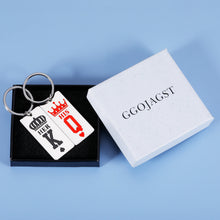 Load image into Gallery viewer, Couples Gifts King and Queen Valentines Day Gifts for Him Her His and Hers Matching Keychain Gifts for Boyfriend and Girlfriend Husband Anniversary Birthday Gifts Wedding Engagement Gifts Fiance Groom