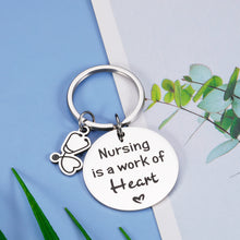 Load image into Gallery viewer, Nurse Appreciation Gifts Inspirational Keychain Gifts for RN Nurses Practitioner Pendant Thank You Charm for Nursing School Student Graduation Birthday Christmas Nurse’s Day Gift Male