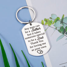 Load image into Gallery viewer, Gifts for Stepdad from Daughter Son Stepfathers Bonus Dad Keychain Gifts for Christmas Father's Day from Step Son Step Daughter Kids Birthday Wedding Present for Best Step Dad Father in Law