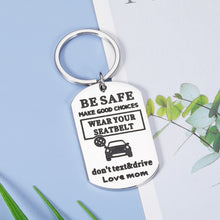 Load image into Gallery viewer, Sweet Sixteen Birthday Gift for Son Daughter from Mom New Driver Keychain Drive Safe Gift for Teenager Boy Girl Valentines Day Christmas Stocking Stuffers Graduation Gifts for Kids Him Her