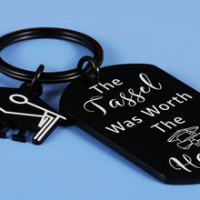 Load image into Gallery viewer, 2021 Graduation Gifts for Her Him Graduation Keychain for Women Girl Best Friend Nurse College High School Grads The Tassel Was Worth The Hassle Inspirational Gifts Key Ring to Son Daughter