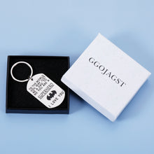 Load image into Gallery viewer, Dad Birthday Keychain Gifts from Son Daughter Fathers Day Christmas Valentine Gift for Daddy Stepdad New Dad to be Husband from Kids Stepdaughter Wife Father of The Bride Wedding Gifts Men Him