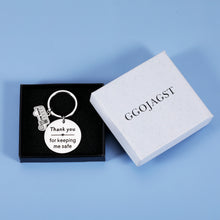 Load image into Gallery viewer, School Bus Driver Gift Keychain Appreciation Gift for Men Thank You Gifts Bus Key Chain for Keeping Me Safe Birthday Retirement Going Away Gifts for Him Bus Driver