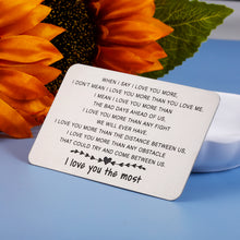 Load image into Gallery viewer, Sentimental Wallet Card Insert Gifts for Him Boyfriend Husband Gifts for Christmas Birthday from Girlfriend Wife Mini Love Note Valentine Anniversary Wedding Gifts For Groom Bride Him Her Men Women