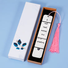 Load image into Gallery viewer, Bookmarks for Best Friend Book Lovers Women Birthday Valentine's Day Gifts for Daughter Sister Teen Girls Her Mom Female Inspirational Bookmarks with Quotes Tassels for Reading Lovers Bookworm