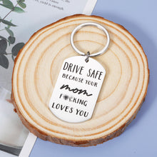 Load image into Gallery viewer, Funny Birthday Gift for Son Daughter from Mom Drive Safe Keychain Gift for New Driver Valentines Day Christmas Gifts for Boy Girl Stocking Stuffers for kids Men Women Graduation Gag Gifts for Him Her