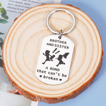 Load image into Gallery viewer, Brother Gifts from Sister Funny Sister and Brother Keychain Birthday Christmas Gift for Sister from Brother Big Sister Little Sister Gifts Valentine's Day Present Big Brother Little Brother in Law