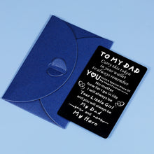 Load image into Gallery viewer, Dad Gifts from Daughter Wallet Card Insert for Dad Christmas Gift for Best Dad Step Dad Bonus Dad Father Daughter Gifts from Kids Birthday Father's Day Gift for Husband from Wife Stocking Stuffer Men