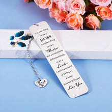 Load image into Gallery viewer, Boss Day Gift for Women Men Boss Supervisor Leader Retirement Leaving Away Goodbye Bookmark Gift Boss Lady Manager Goodbye Farewell Appreciation Thank You Gift Christmas Birthday Present for Him Her