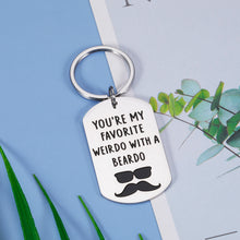 Load image into Gallery viewer, Keychain for Boyfriend Funny Valentines Day Gifts for Him Husband Anniversary Birthday Christmas Gifts for Men You're My Favorite Weirdo Cute Gag Gifts for Boyfriend from Girlfriend