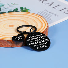 Load image into Gallery viewer, Soccer Coach Gifts Appreciation Keychain Gifts for Football Basketball Baseball Softball Volleyball Coach Men Women Christmas Birthday Retirement Gift for Coach Teacher Stocking Stuffer