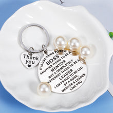 Load image into Gallery viewer, Boss Day Gifts for Women Men Boss keychain for Coworker Leader Supervisor Retirement Leaving Away Present for Office Colleagues Christmas Birthday Farewell New Years Goodbye Keepsake to Mentor