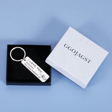 Load image into Gallery viewer, Long Distance Relationship Keychain Gifts for Boyfriend Girlfriend Couples I Love You More Than The Miles Between US Gifts for Him Her Birthday Valentines Christmas Going Away Gifts for Husband Wife