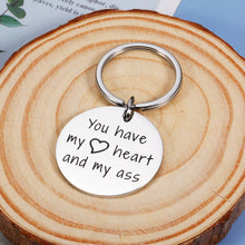 Load image into Gallery viewer, Funny Keychain Gifts for Men Valentines Day Gifts for Him Her Husband Boyfriend Couples Gifts for Anniversary Birthday Wedding Gift for Groom Fiance You Have My Heart Present Him Her Girlfriend Wife