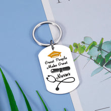 Load image into Gallery viewer, Inspirational Nurse Gift for Women 2022 Nurse Graduation Keychain Gifts for RN Nurses Practitioner Pendant Thank You Charm for Nursing School Student Birthday Christmas Nurse’s Day Gift Male