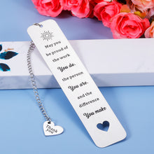 Load image into Gallery viewer, Inspirational Christian Gifts for Women Bible Verse with Chain Bookmark for Girls Daughter Book Lovers Birthday Christmas Stocking Stuffer for Female Friend Sister Baptism Religious Church Bulk Gifts