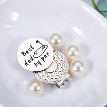 Load image into Gallery viewer, Golf Ball Markers Fathers Day Dad Gifts from Daughter Father Gifts Golf Ball Markers with Hat Clips Value Sets for Men Women Golfer, Removable Attaches Easily to Golf Cap Premium Gifts Silver