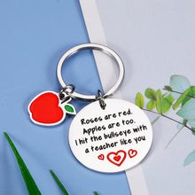 Load image into Gallery viewer, Teacher Appreciation Gifts for Women Men Inspirational Keychain for Teacher from Students 2022 Graduation Gifts Thank You Gifts for Her Him