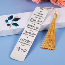Load image into Gallery viewer, Best Friend Gifts for Women Inspirational Bookmark Christmas Stocking Stuffers for Kids Men Women Daughter Son Gifts from Mom Dad for Birthday Graduation Gifts for Girls Book Lover Breast Cancer Gifts