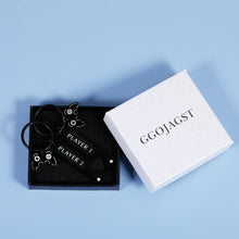 Load image into Gallery viewer, 1 Year Anniversary GIFS for Boyfriend Girlfriend Couple Him Her Women Men 1st Wedding Anniversary Keychain Gift for Husband Wife Fiance Fiancee Gamer Level 1 Completed Matching Keychain Double Sided