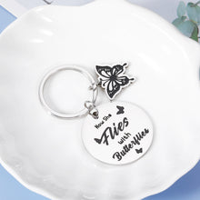 Load image into Gallery viewer, Butterfly Keychain Memorial Gifts for Loss of Mother Grandmother Sister Daughter Friend Sympathy Gift In Memory of Loved One Gift Remembrance Condolences Gift for Loss Now She Flies with Butterflies