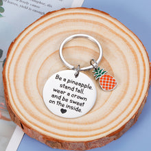 Load image into Gallery viewer, Inspirational Birthday Gifts Pineapple Keychain Gifts for Teen Girls Women Valentine Day Gifts for Her Best Friends BFF Christmas Motivational Gifts for Daughter Sister Come of Age Friendship Present