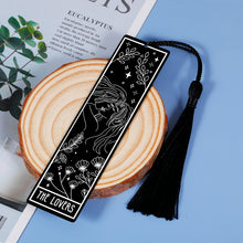 Load image into Gallery viewer, Tarot Bookmark Book Lovers Birthday Gifts for Women Men Bookmarks with Tassels for Friend Bookish Daughter Female Christmas Gifts for Kids Teenage Girls Her Stocking Stuffers Book Club Gift Bookmarker