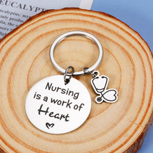 Load image into Gallery viewer, Nurse Appreciation Gifts Inspirational Keychain Gifts for RN Nurses Practitioner Pendant Thank You Charm for Nursing School Student Graduation Birthday Christmas Nurse’s Day Gift Male